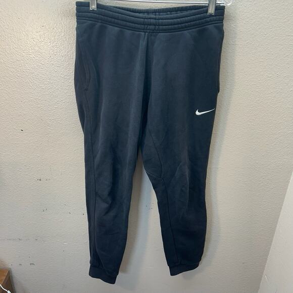 Nike Sportswear Club Fleece Sweatpants Men Medium Black Jogger Pants Gym Tapered - Picture 1 of 6